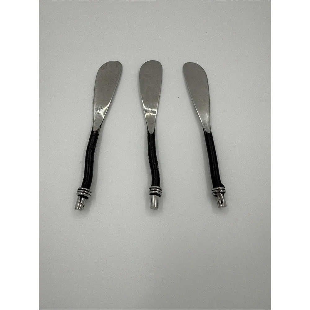 Vibhsa Lot Of 3 Butter Spreaders Pate Knife Replacements